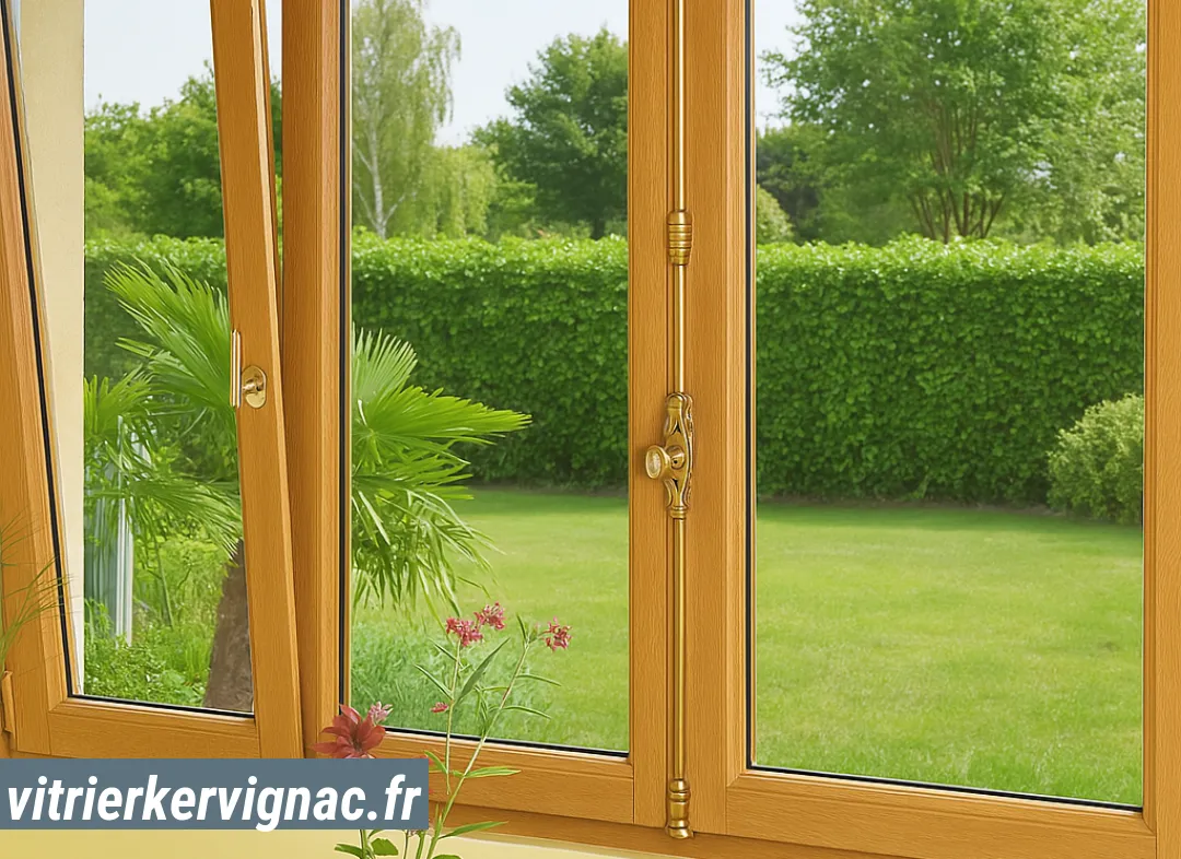 Installation de fenêtre en bois sur mesure Kervignac