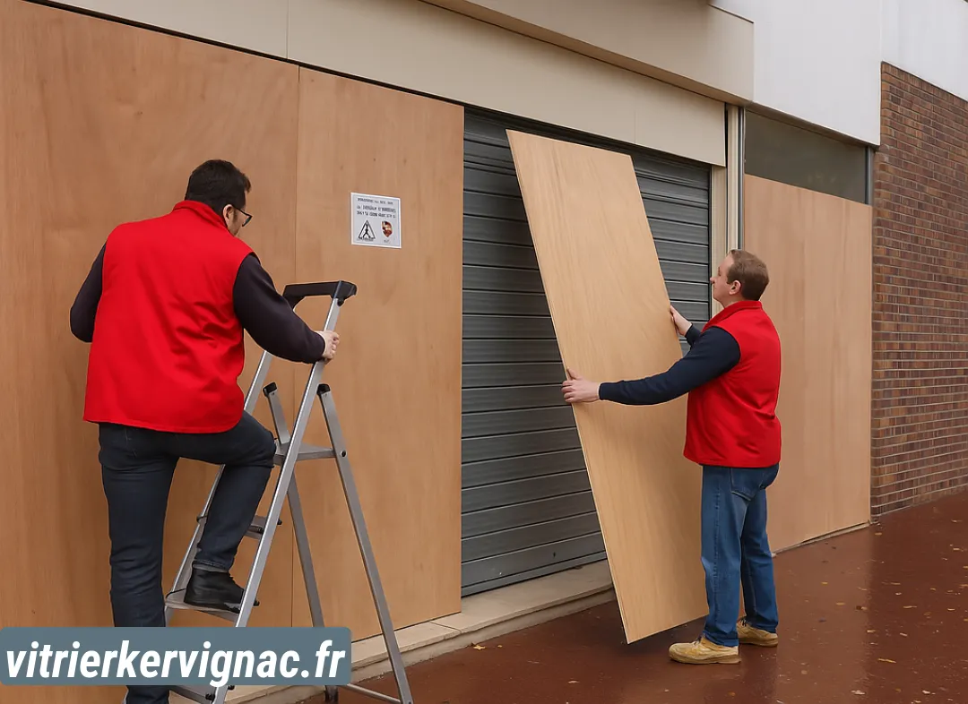Mise en sécurité fermeture provisoire Kervignac